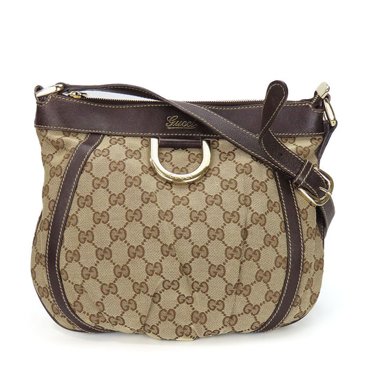 Gucci GG Abbey Canvas Beige Shoulder Bag
