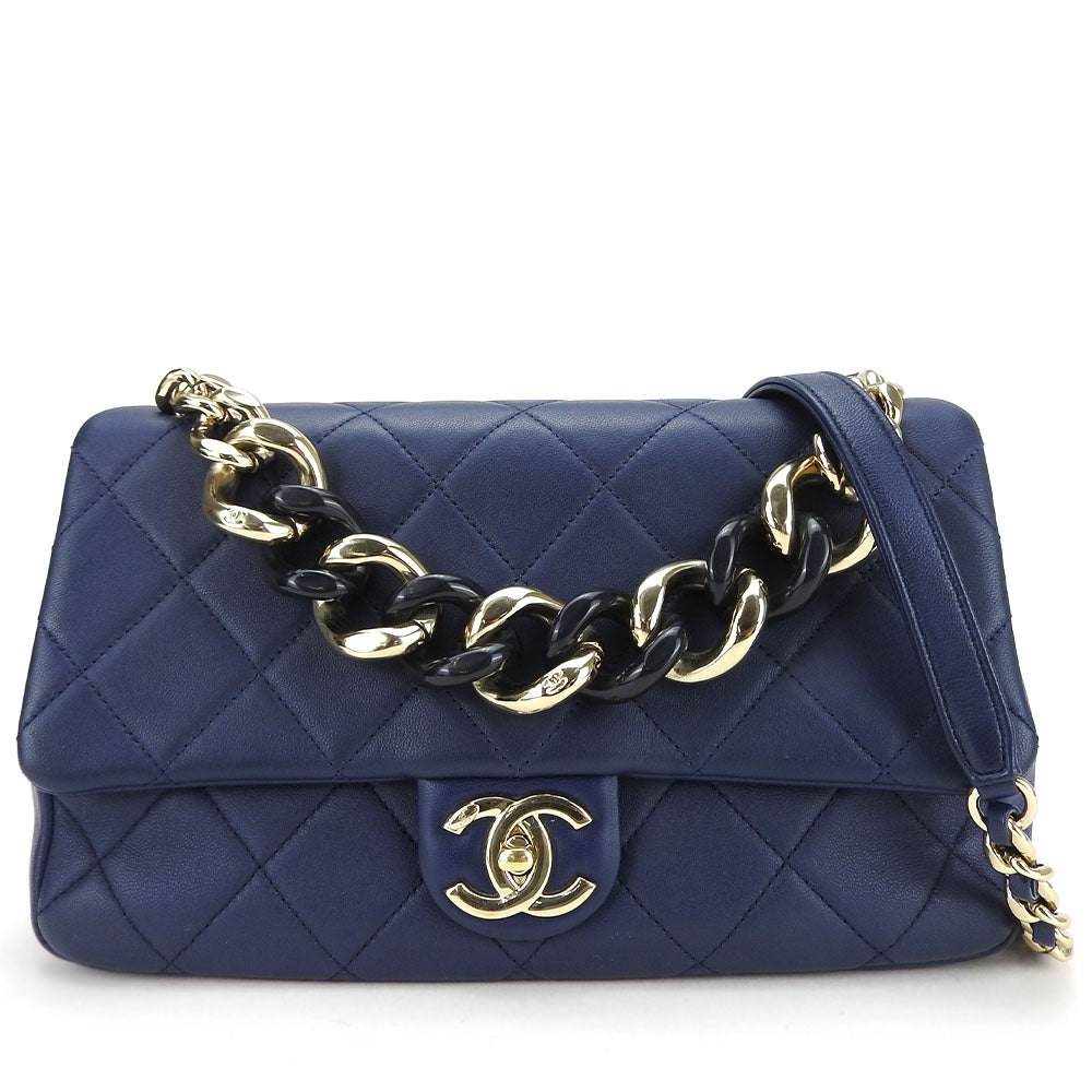 Matelasse Lambskin 2way Shoulder Bag Matrasse