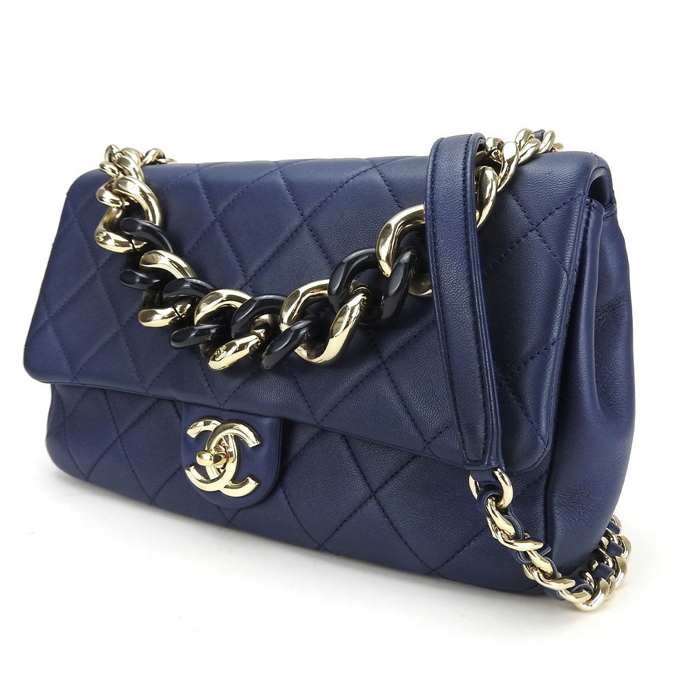 Matelasse Lambskin 2way Shoulder Bag Matrasse