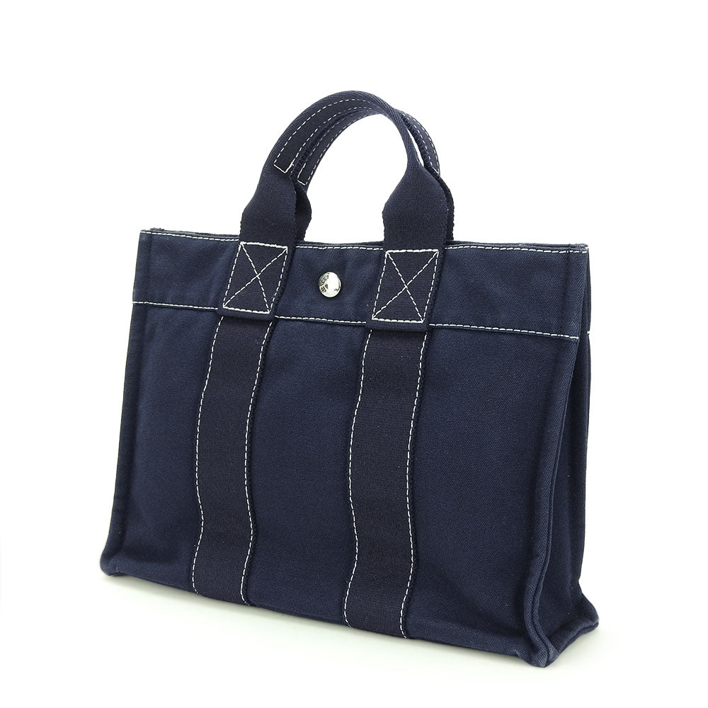 Navy Deauville Tote Pm Unisex(Unisex) Canvas Tote Bag