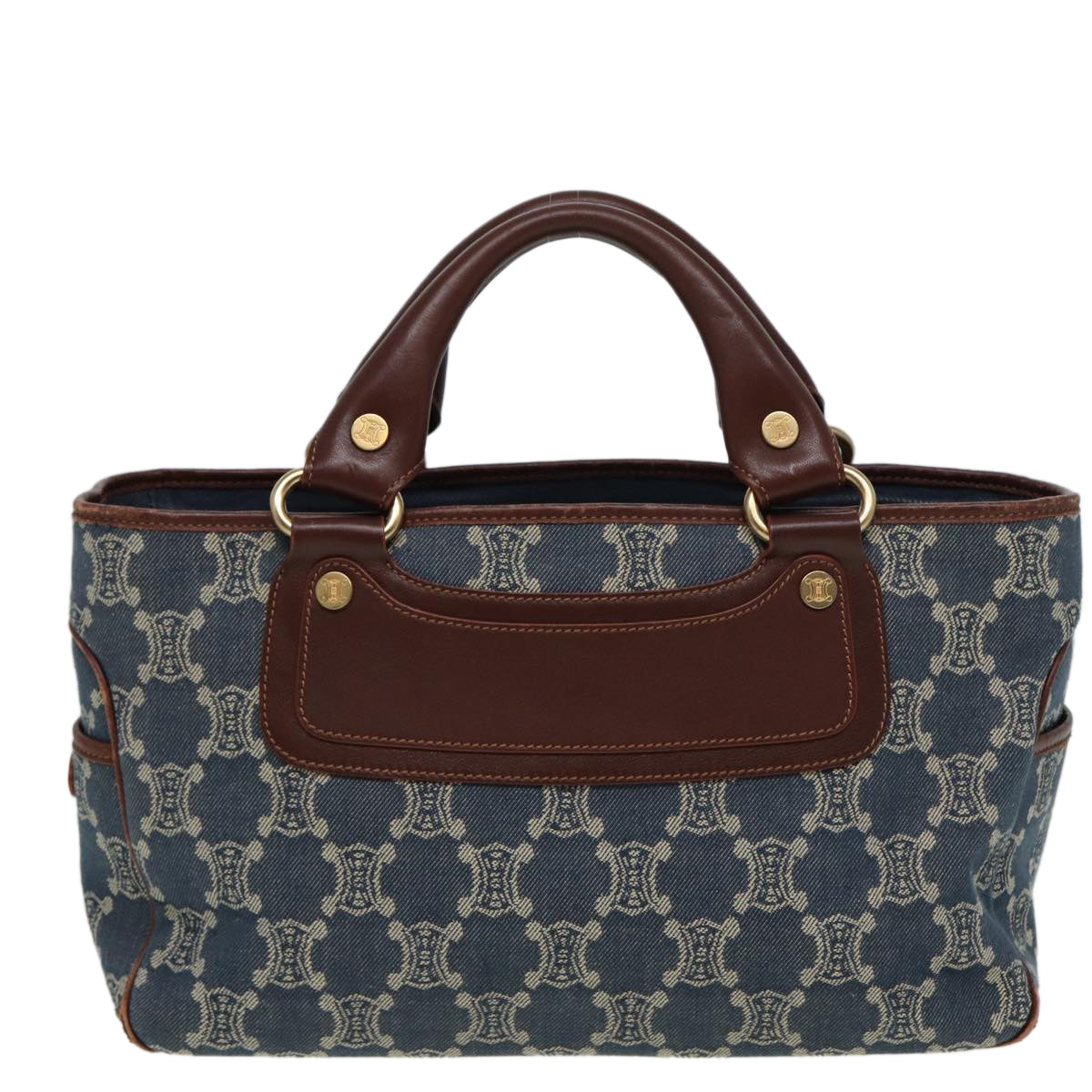 Luxury Macadam Hand Bag Canvas Blue Travel Bag