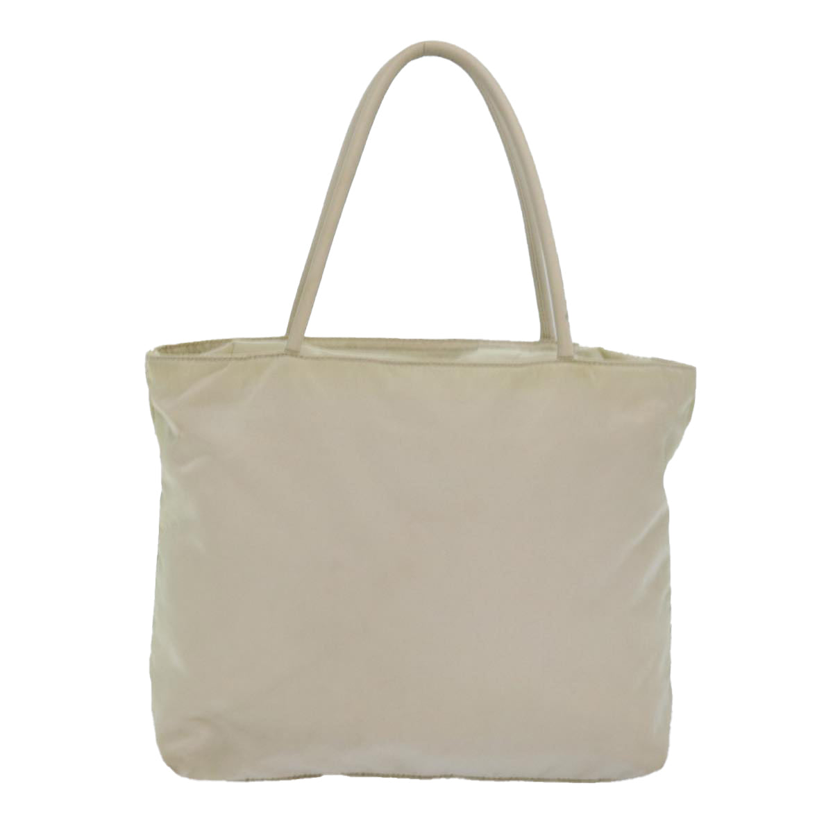 Prada Tote Bag Auth Nylon Beige Beige Auth 81465