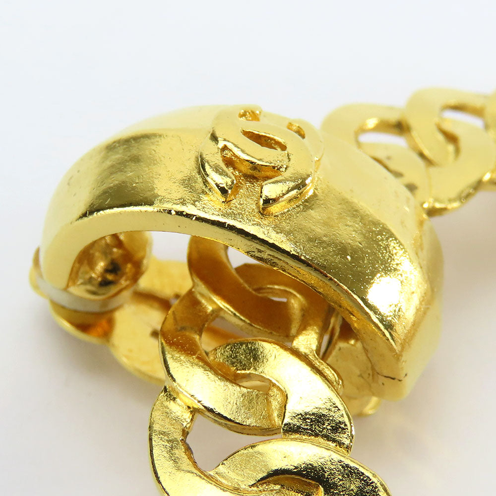 Coco Mark Earrings Jewelry Metal Gold