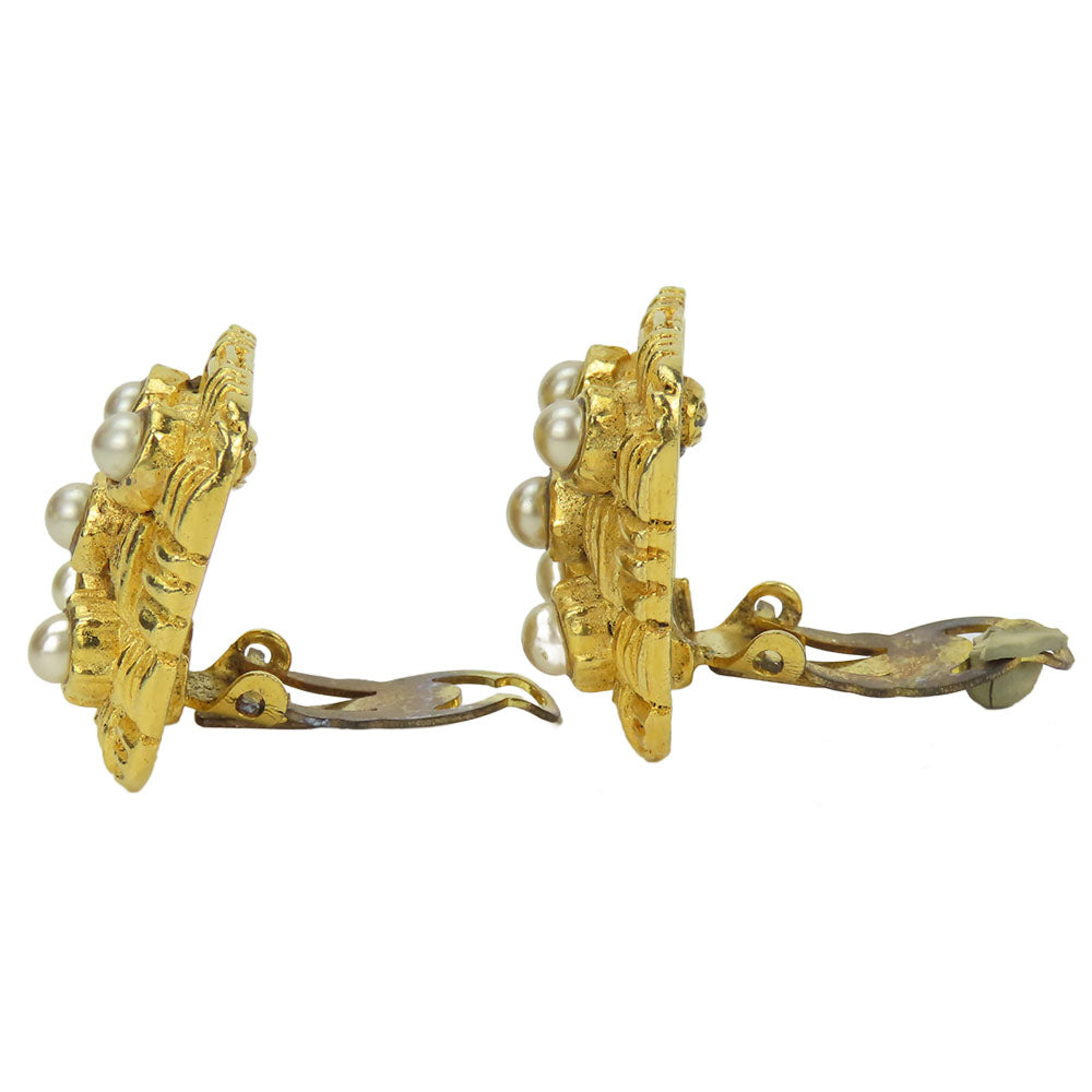 Metal Earrings Gold Plated Jewelry