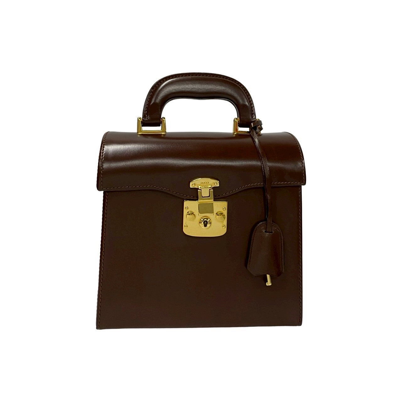 Gucci Lady Lock Handbag Leather Travel Bag
