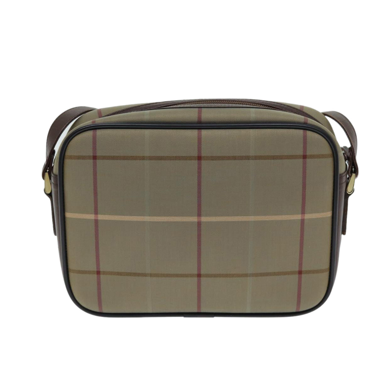 Burberry Luxury ss Nova Check Shoulder Bag Auth Canvas Beige Beige Auth 81656
