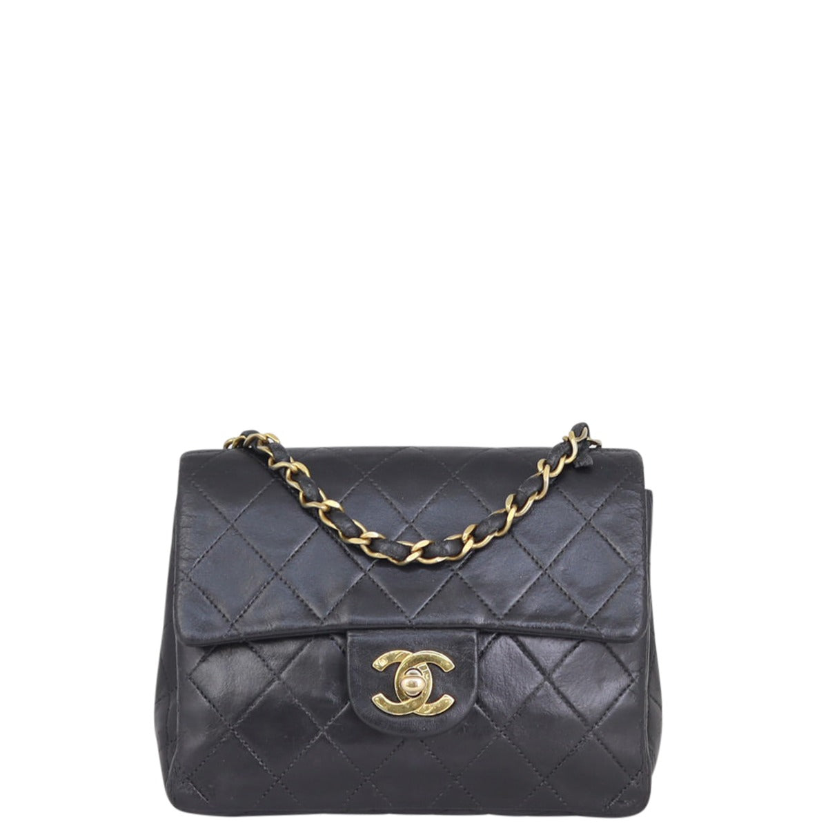 Chanel Classic Square GTH Handbag Black Mini Mini Bag