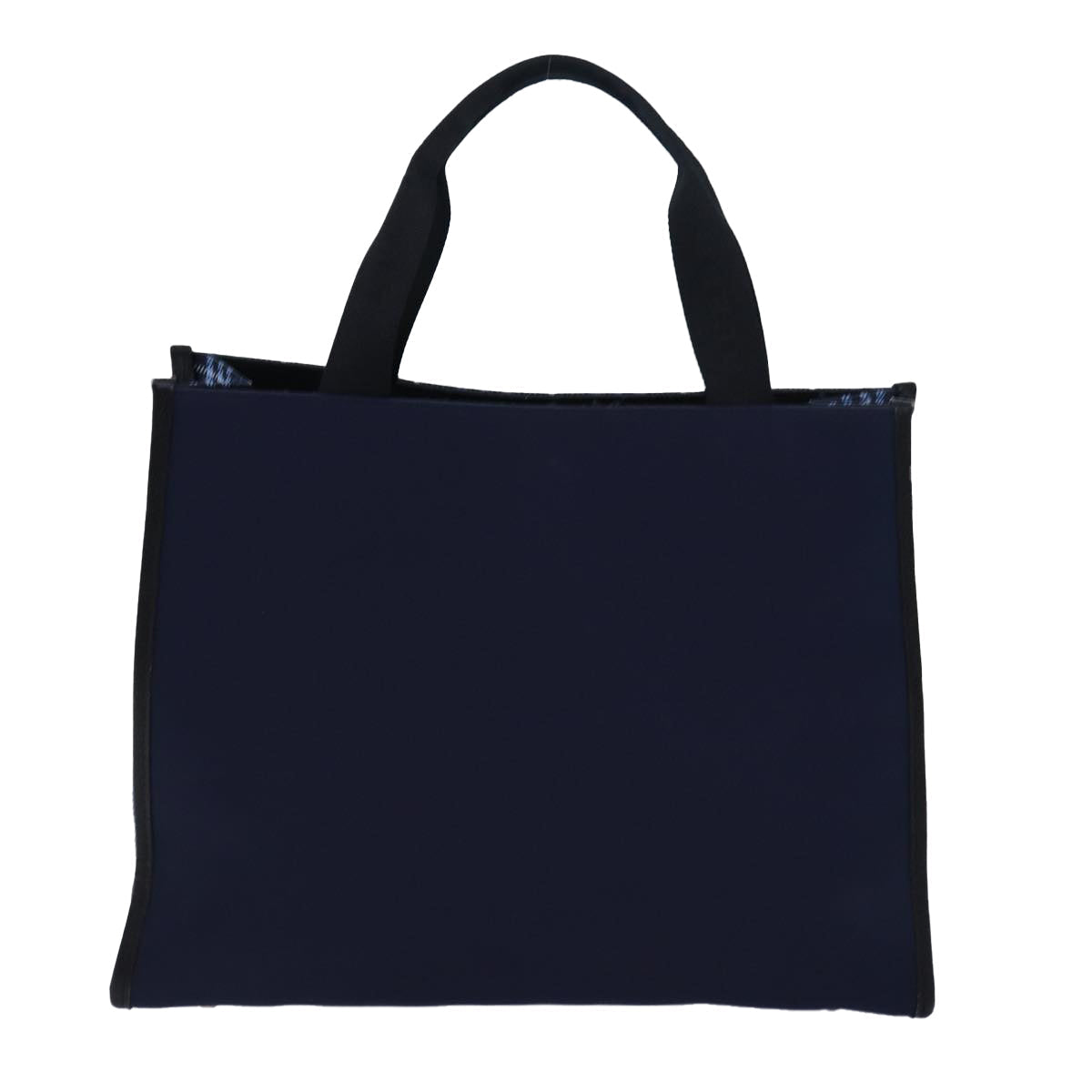 Burberry Luxury Tote Bag Auth Nylon Navy