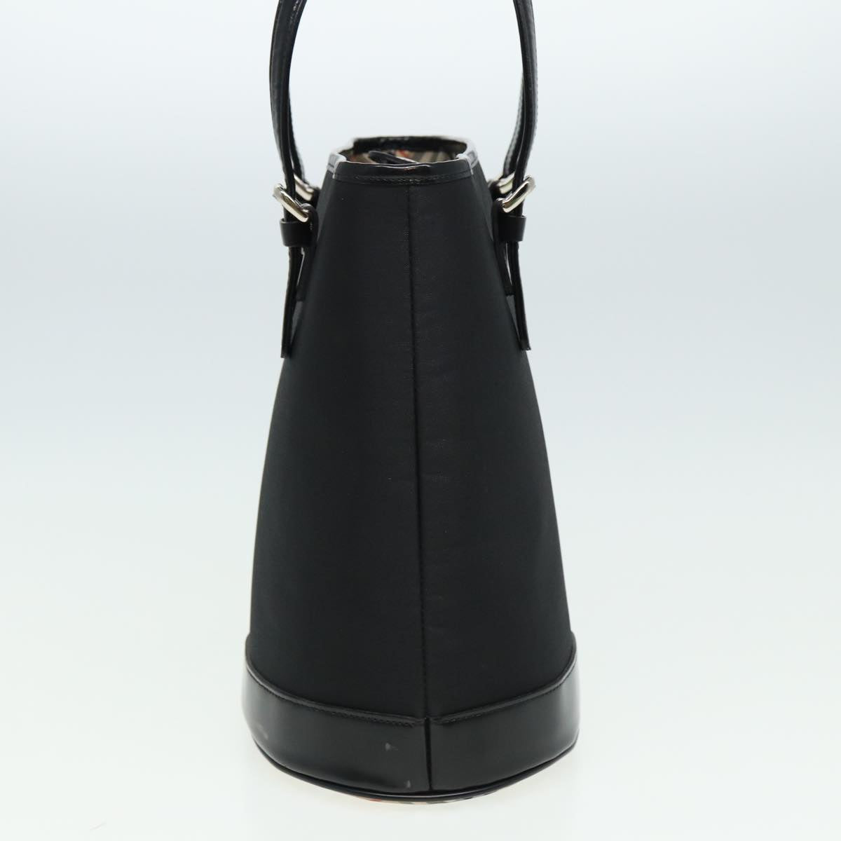 Burberry Luxury ss Label Hand Bag Auth Nylon Black Blue Travel Bag