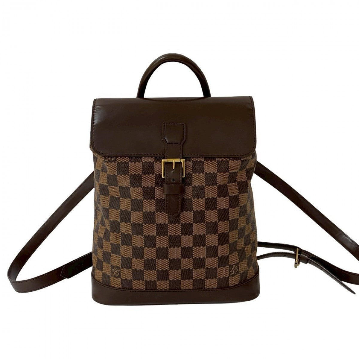 Louis Vuitton Backpack N51132 PVC Damier Leather Brown Shoulder Bag