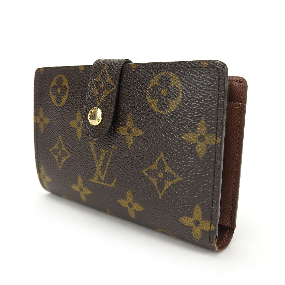 Louis Vuitton Bifold M61674 Portefeuille Vienova Monogram Brown Wallet Case