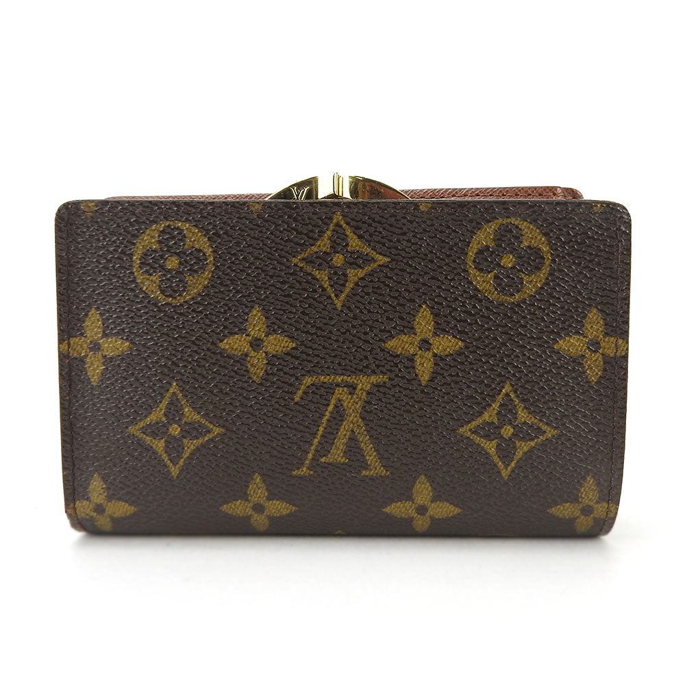 Louis Vuitton Bifold M61674 Portefeuille Vienova Monogram Brown Wallet Case