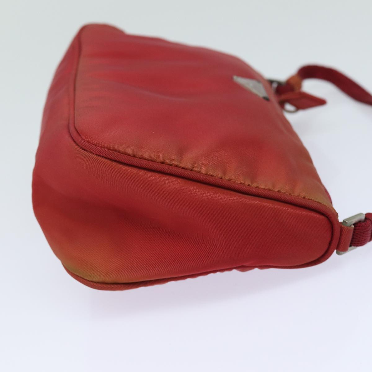 Prada Accessory Pouch Auth Luxury Handbag Nylon Red Clutch Bag Red Auth 81927