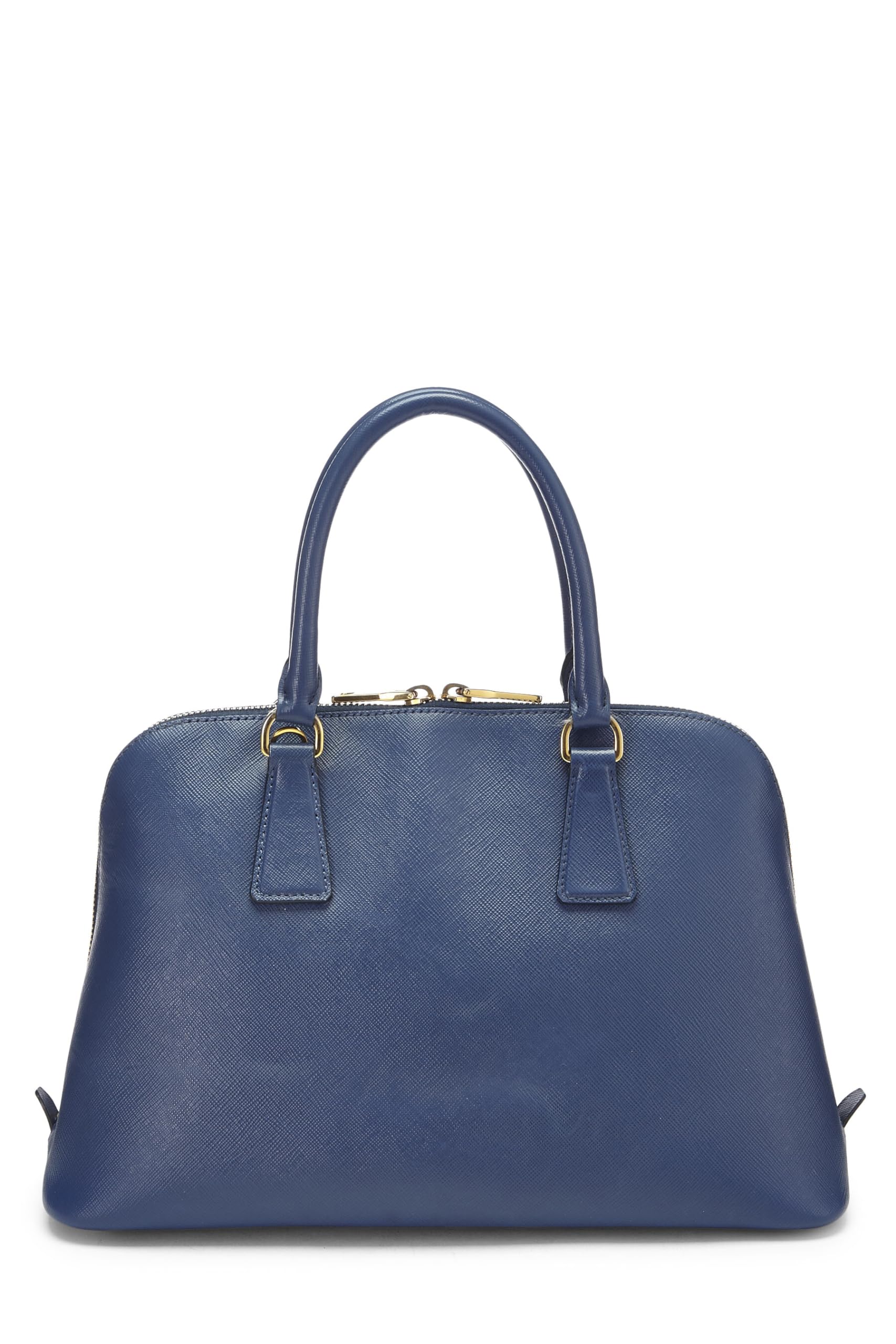 Prada Promenade Luxury Handbag Saffiano Blue Medium Travel Bag Promenade Medium Blue