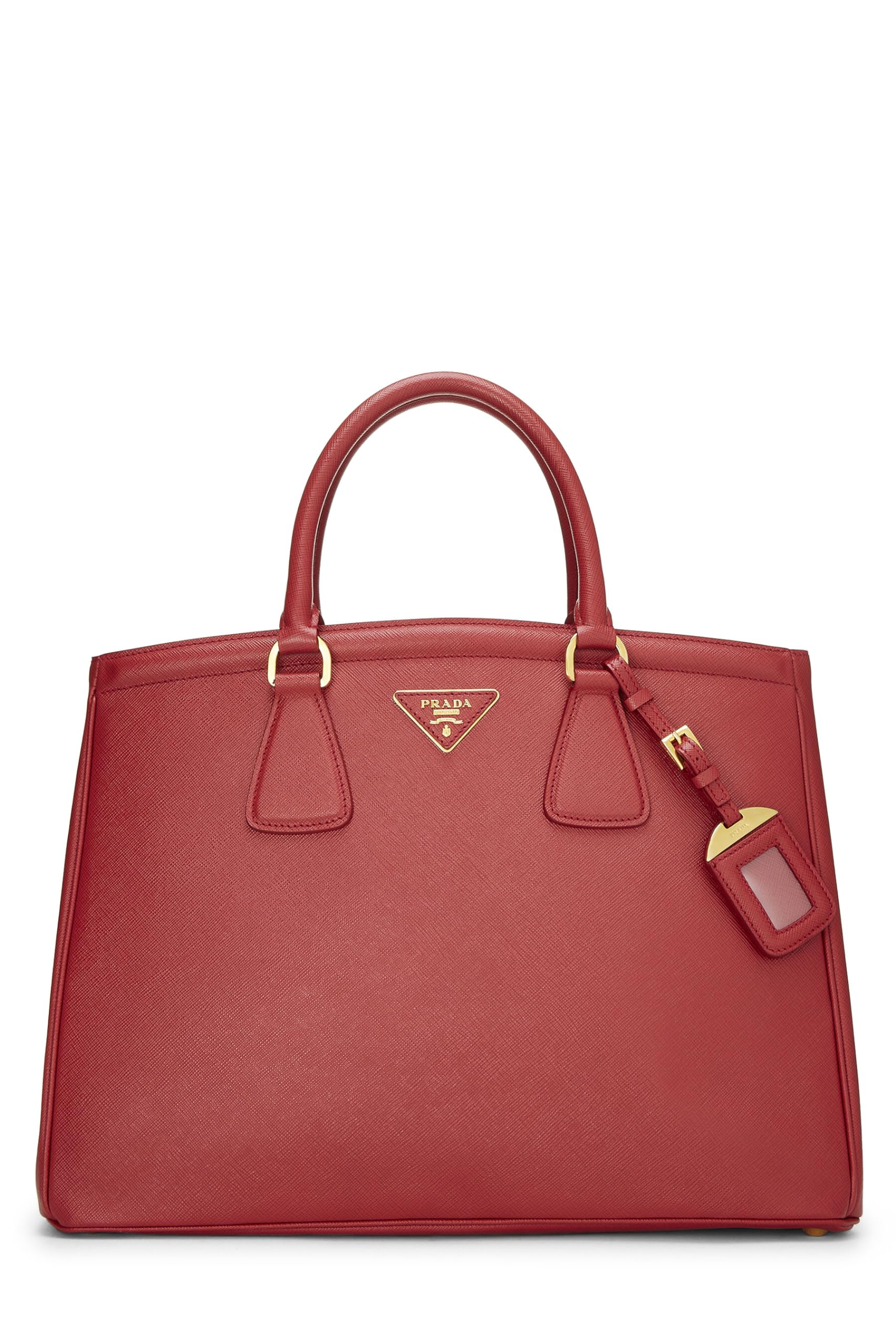 Prada Galleria Tote Saffiano Red Large Tote Bag