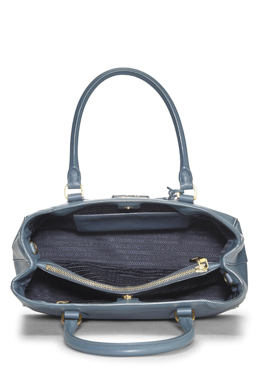 Prada Executive Tote Saffiano Blue Medium Tote Bag Tote Medium Blue