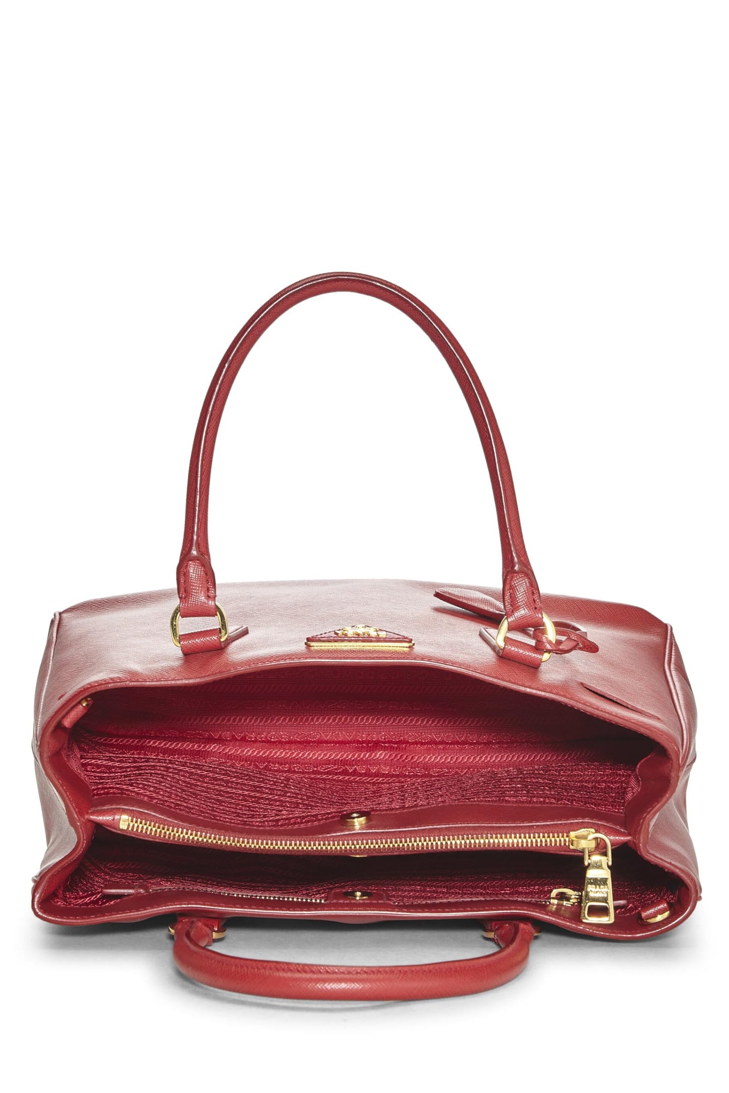 Prada Executive Tote Saffiano Red Large Tote Bag