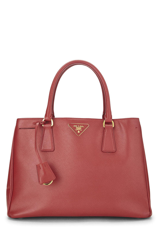 Prada Executive Tote Saffiano Red Large Tote Bag