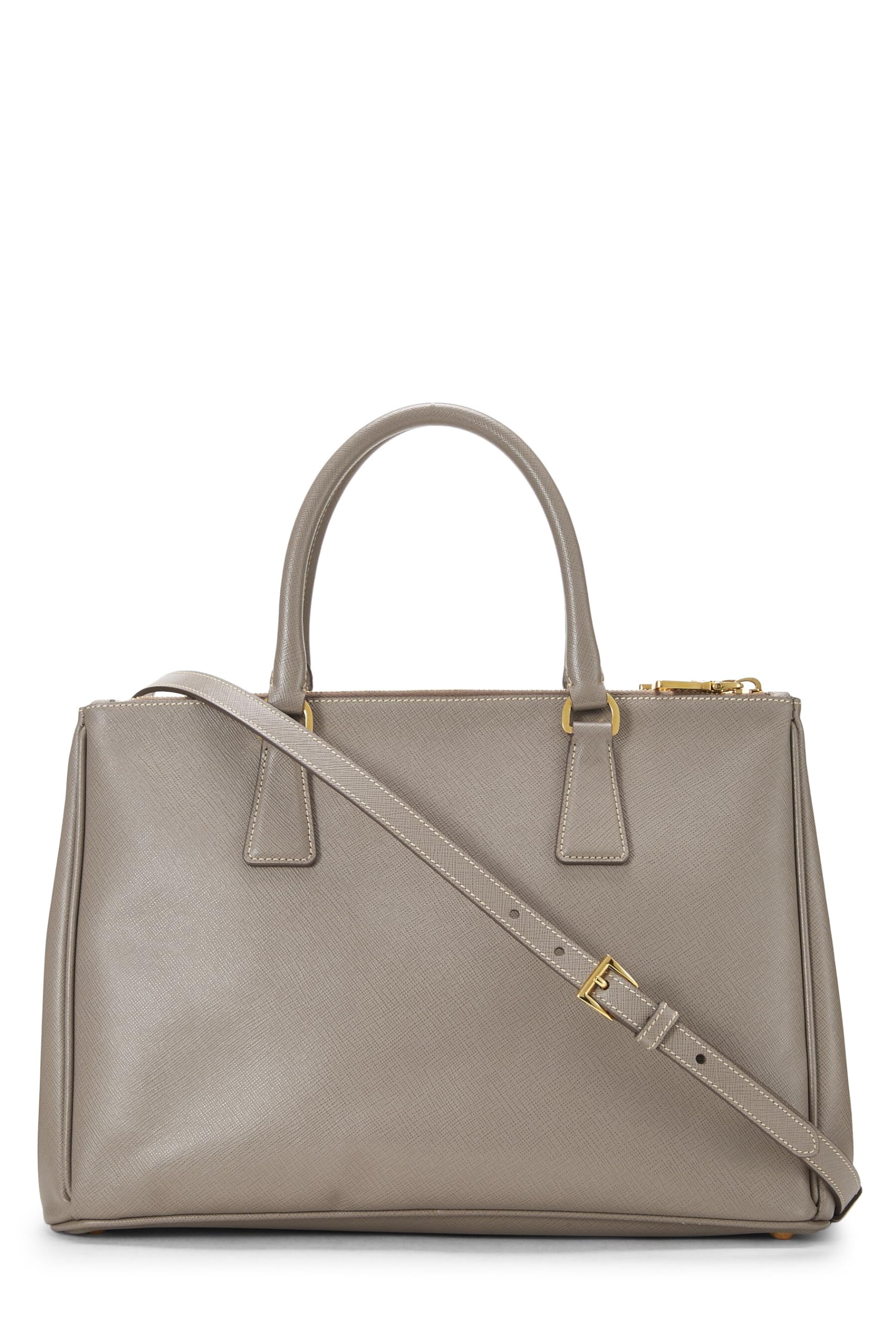 Prada Grey Executive Tote Grey Saffiano Gray Medium Tote Bag