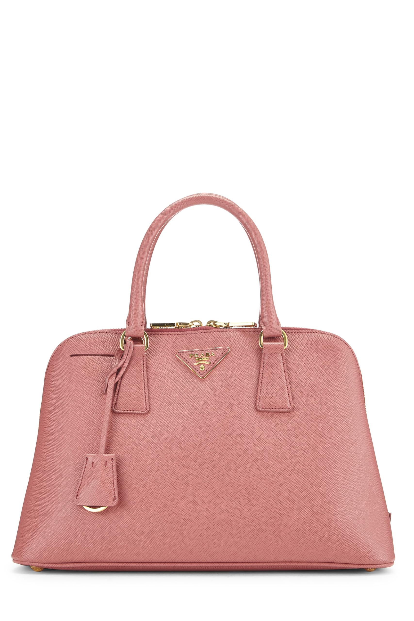 Prada Promenade Luxury Handbag Saffiano Pink Medium Travel Bag Promenade Medium Pink