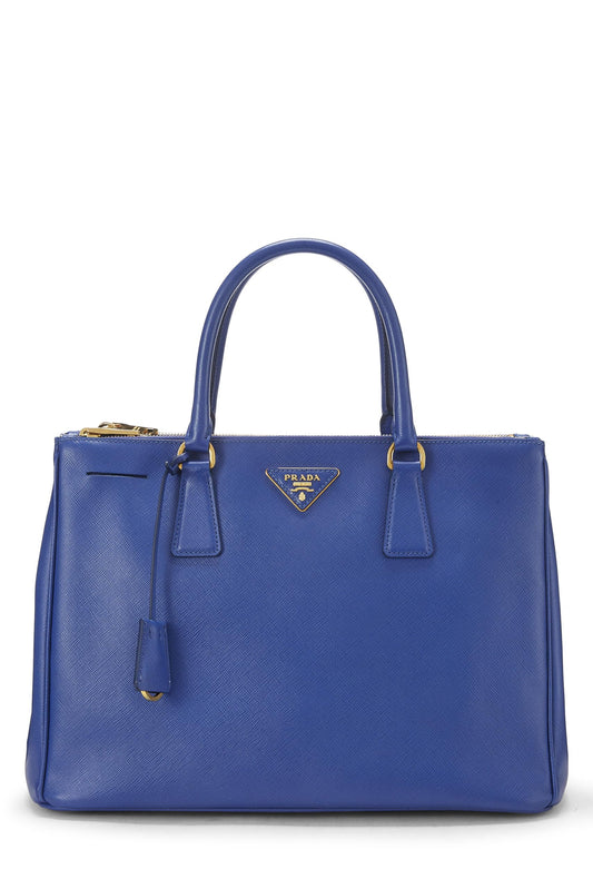 Prada Executive Tote Saffiano Blue Medium Tote Bag Medium Blue 1