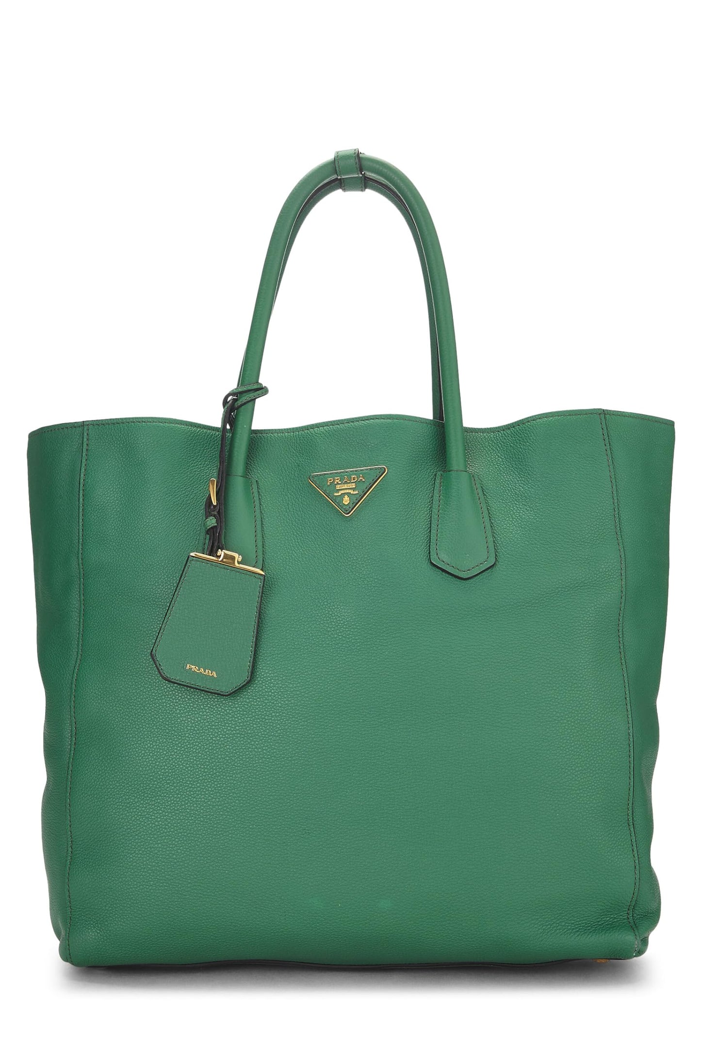 Prada Grain Tote Vitello Green Tote Bag