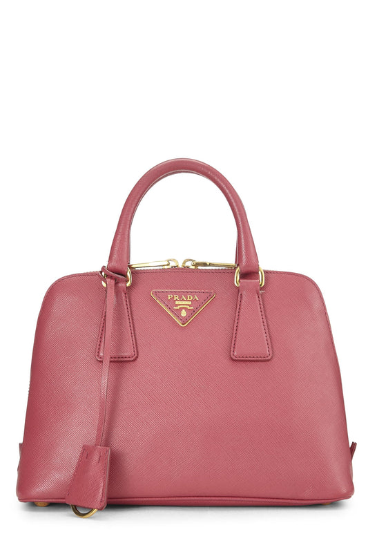 Prada Promenade Luxury Handbag Saffiano Pink Small Travel Bag