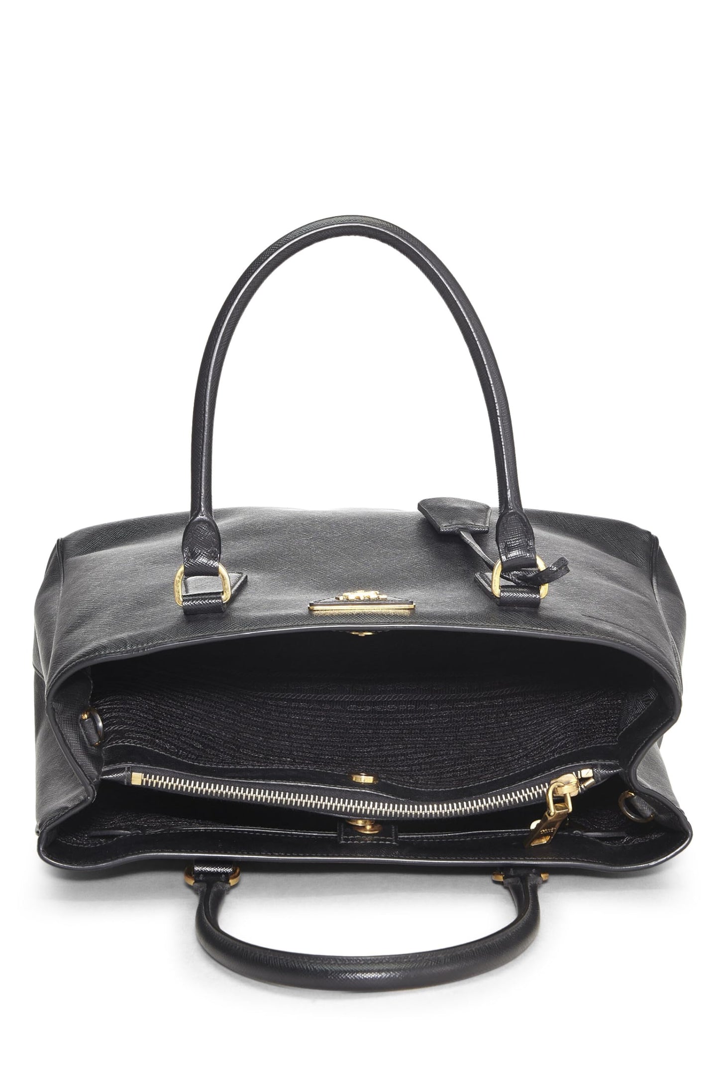 Prada Executive Tote Saffiano Black Medium Tote Bag