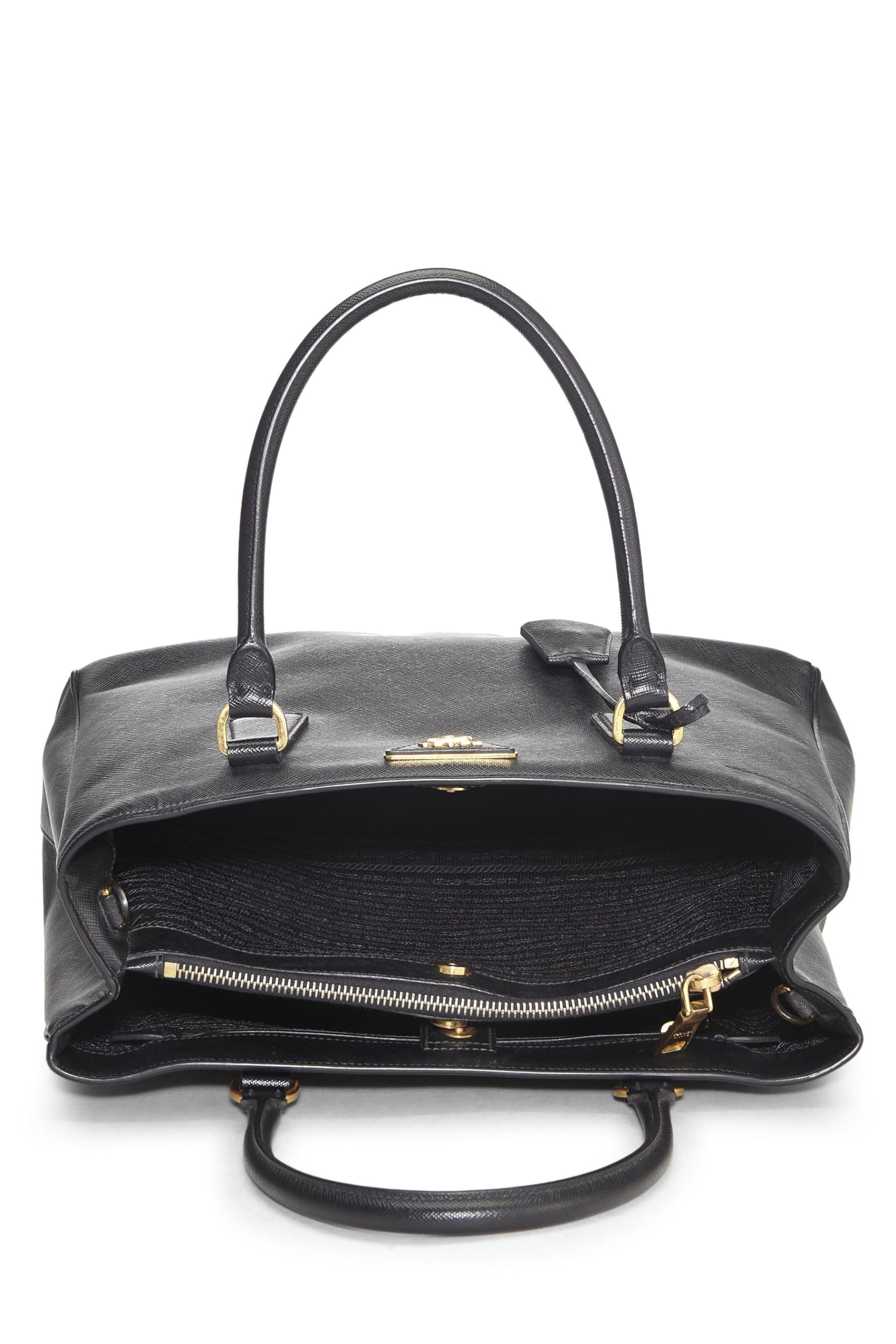 Prada Executive Tote Saffiano Black Medium Tote Bag