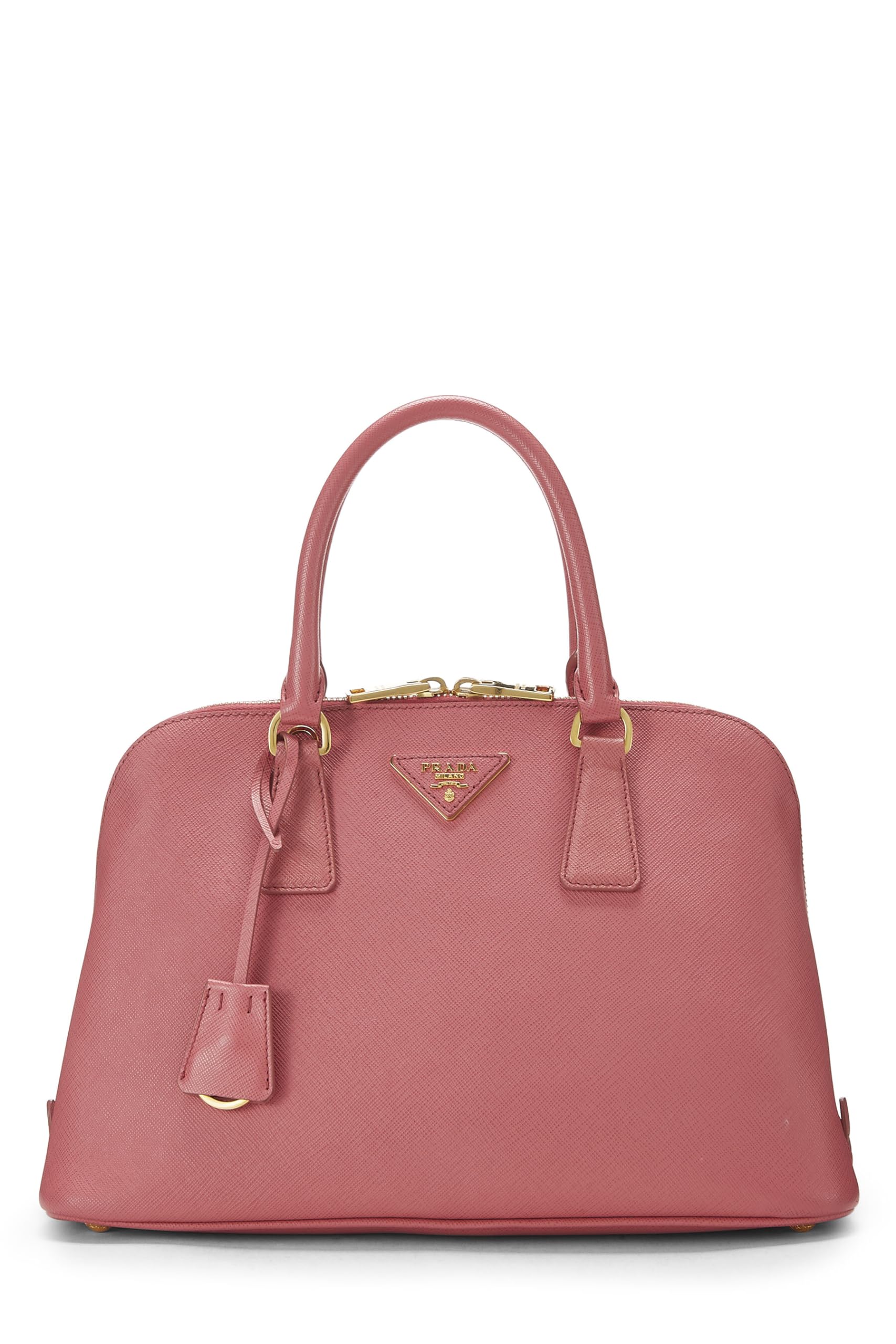 Prada Promenade Luxury Handbag Saffiano Blue Pink Travel Bag