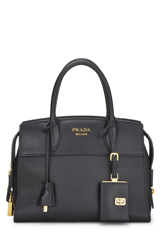 Prada Esplanade Luxury Handbag Saffiano Black Small Travel Bag