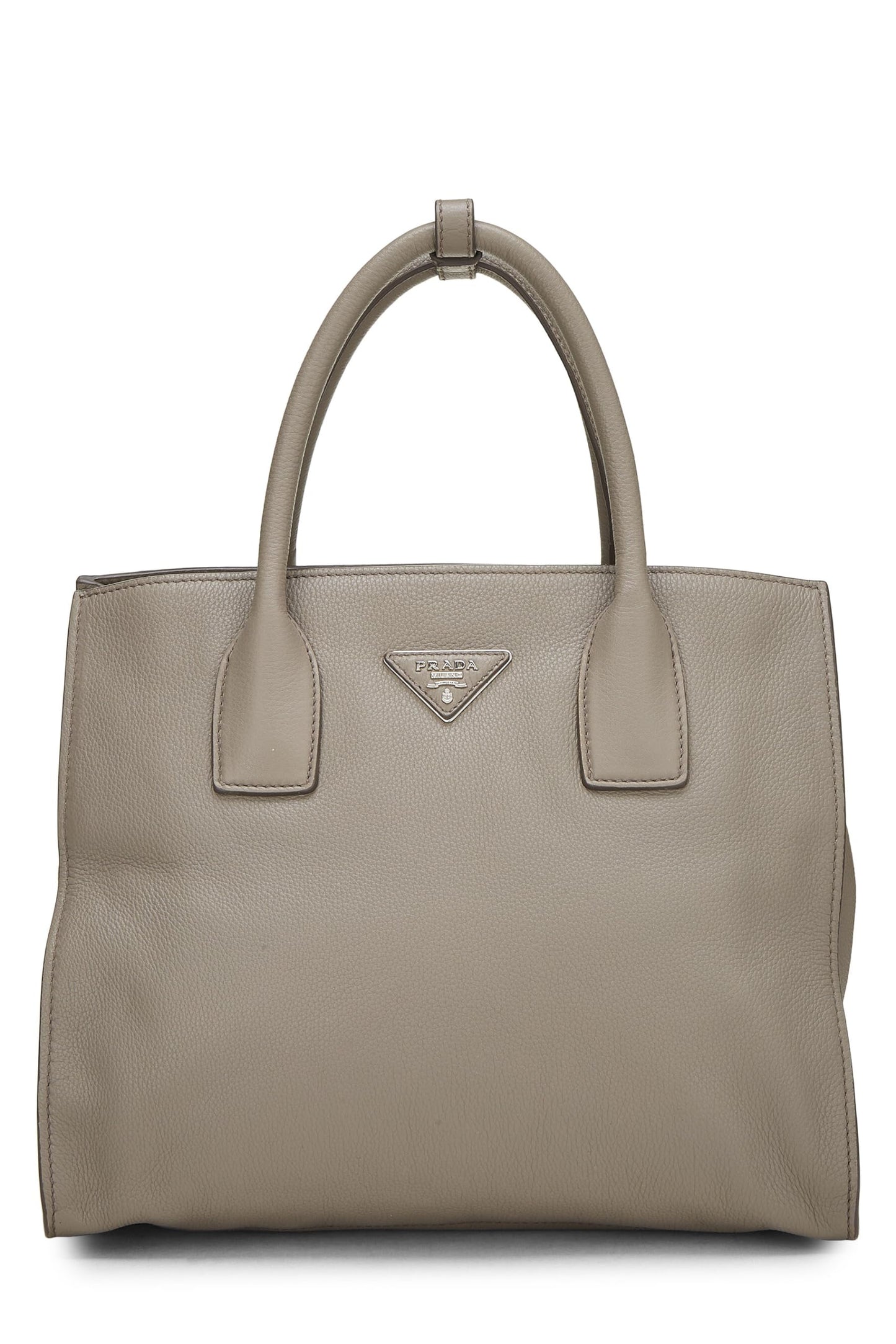 Prada Grey Daino Convertible Tote Grey Vitello Gray Tote Bag