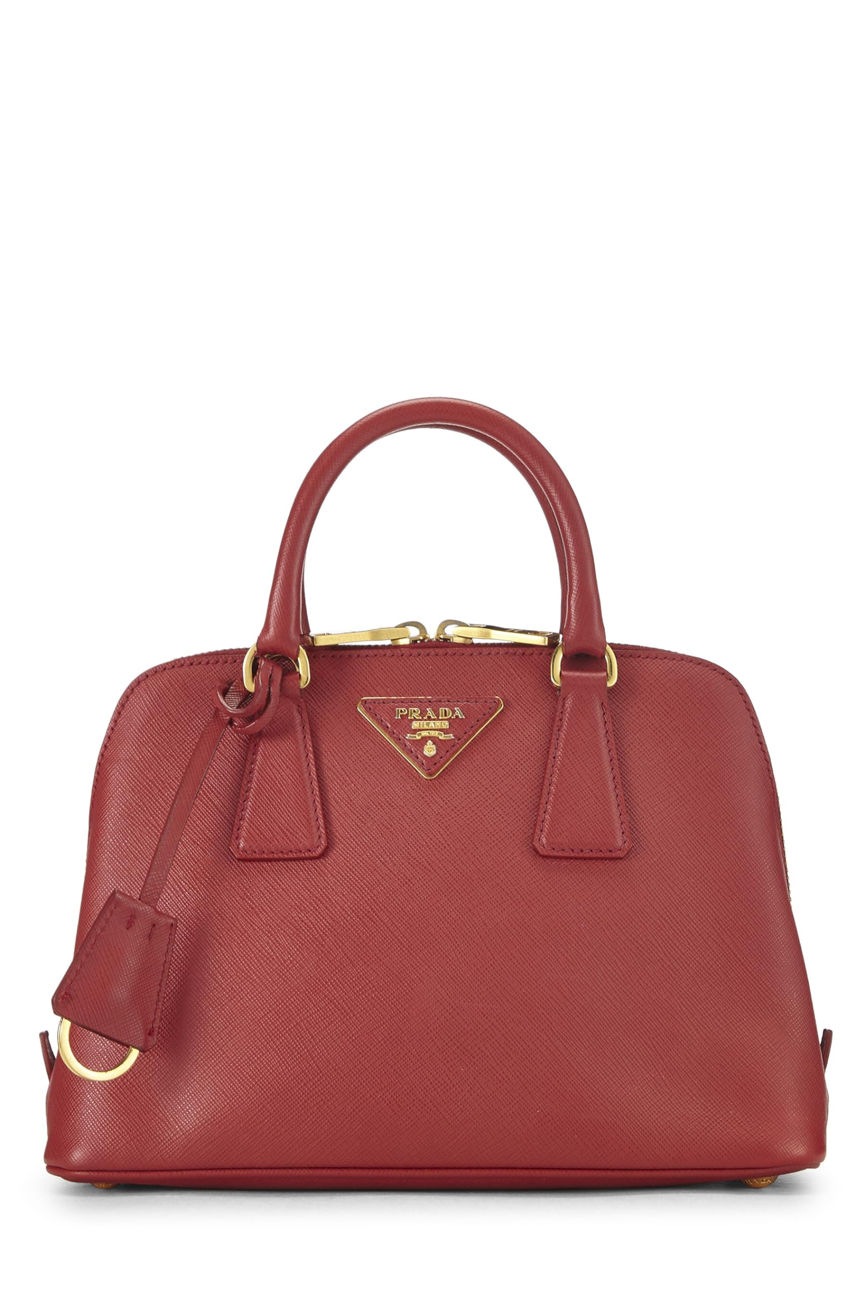 Prada Promenade Luxury Handbag Saffiano Red Mini Travel Bag