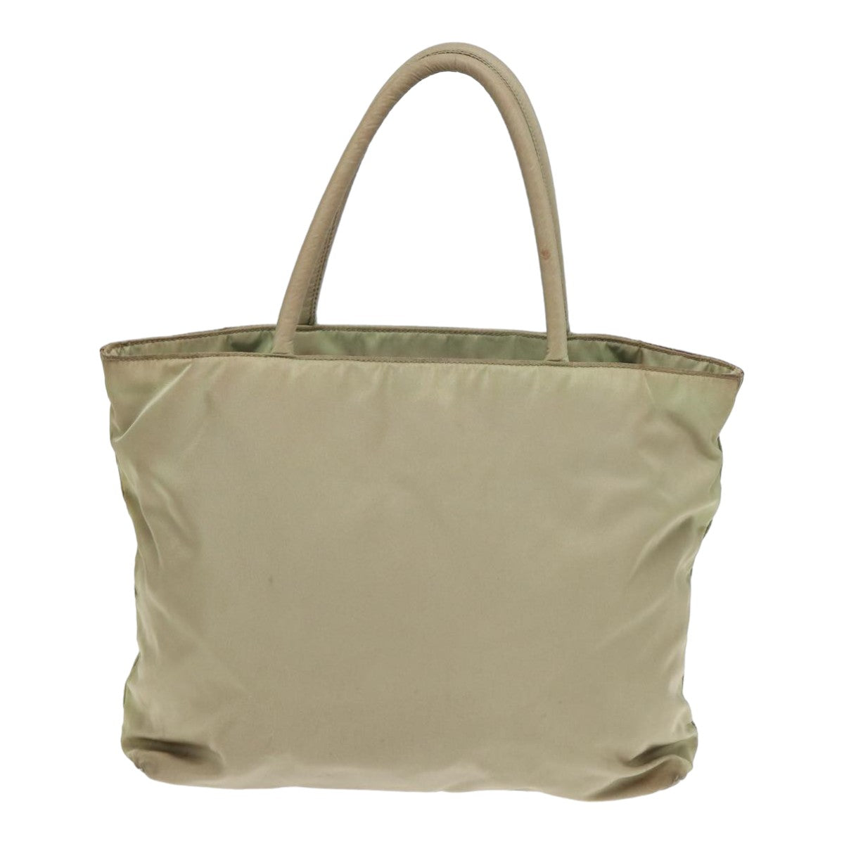 Prada Tote Bag Auth Nylon Cream