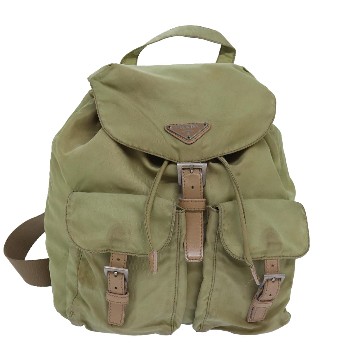 Prada Backpack Khaki Auth Nylon Khaki Auth 82104