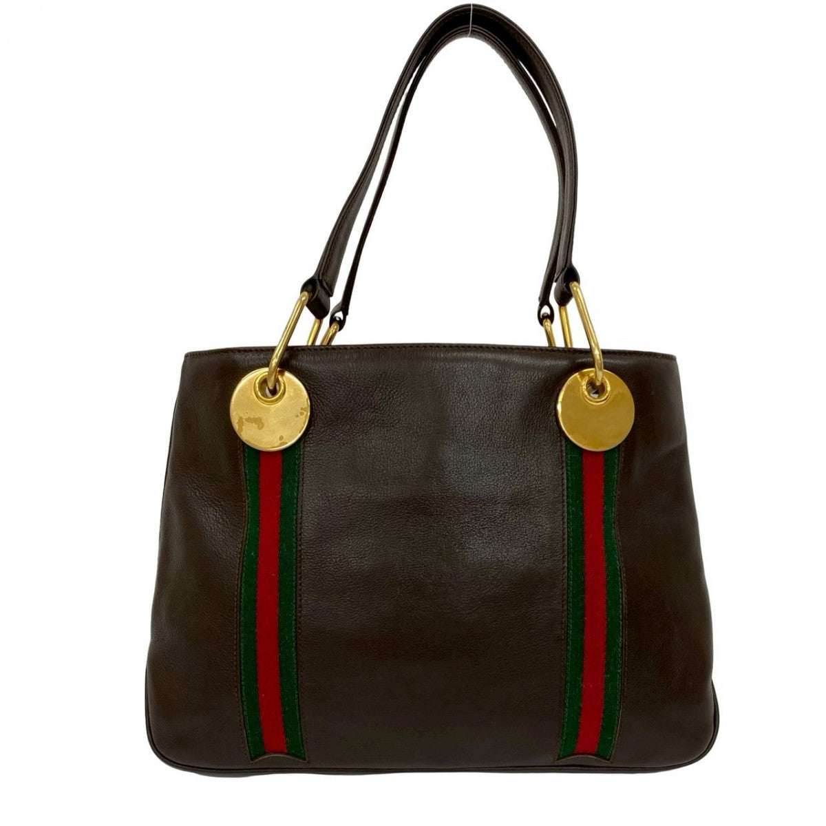 Gucci Sherry line Leather Brown Handbag