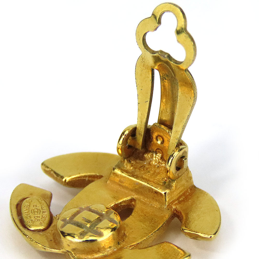 COCO Mark Earrings Jewelry Gold Metal