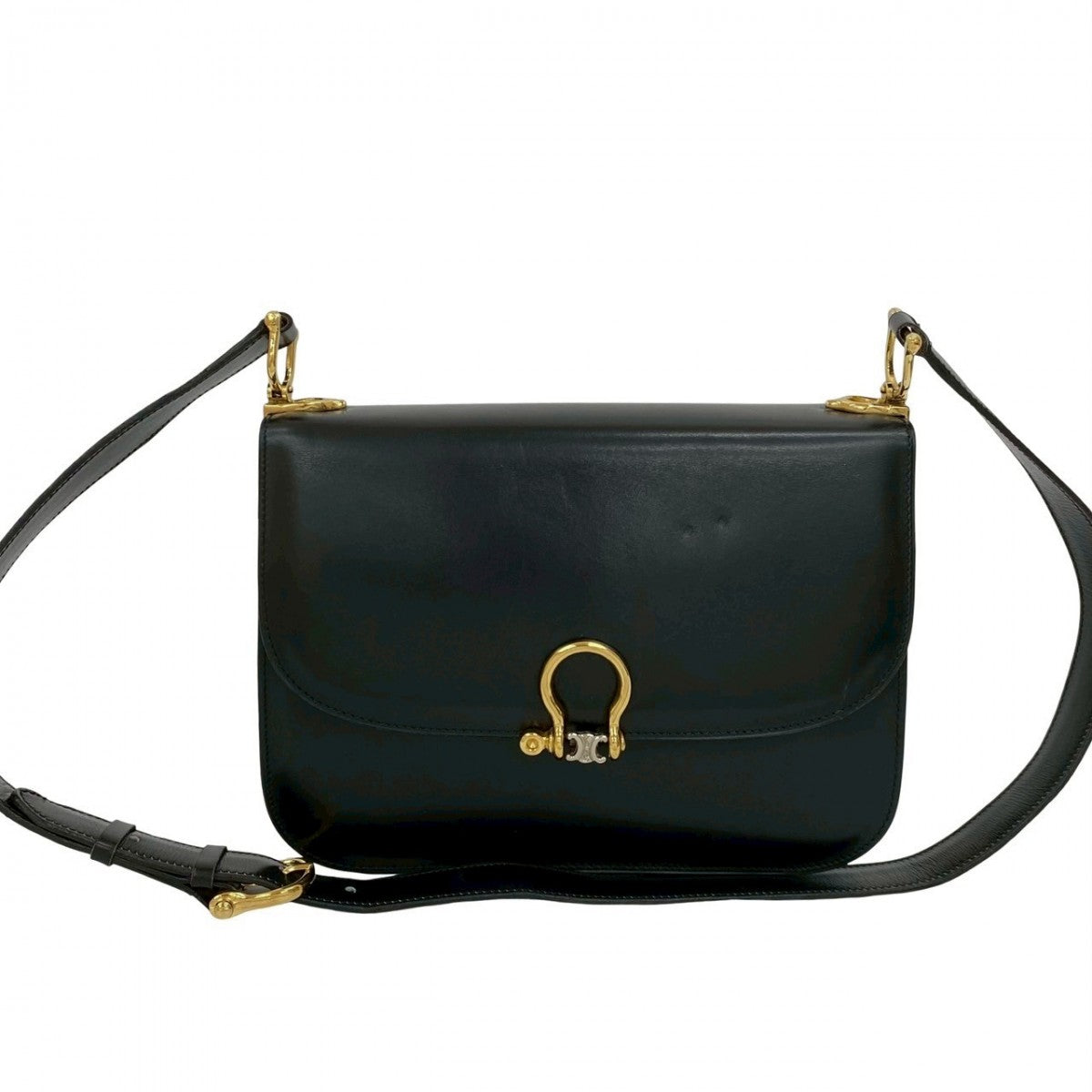 Shoulder Bag Calfskin, Metal Women Leather Black