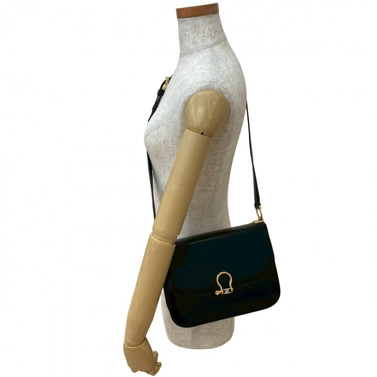 Shoulder Bag Calfskin, Metal Women Leather Black