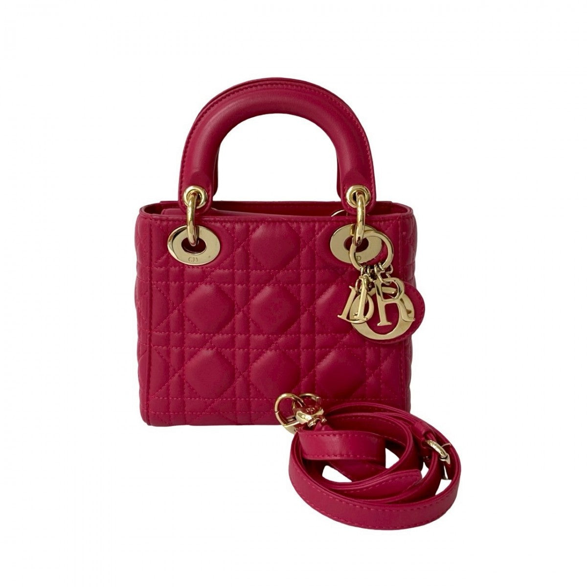 Dior Shoulder Bag Lady Leather Pink