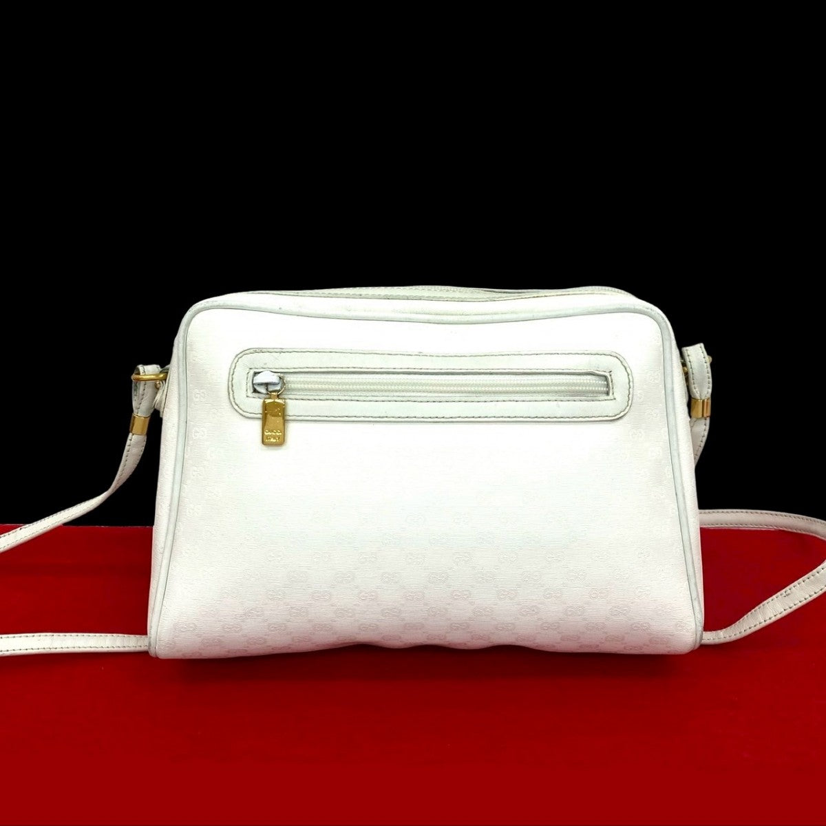 Gucci 823A823 Leather White Shoulder Bag