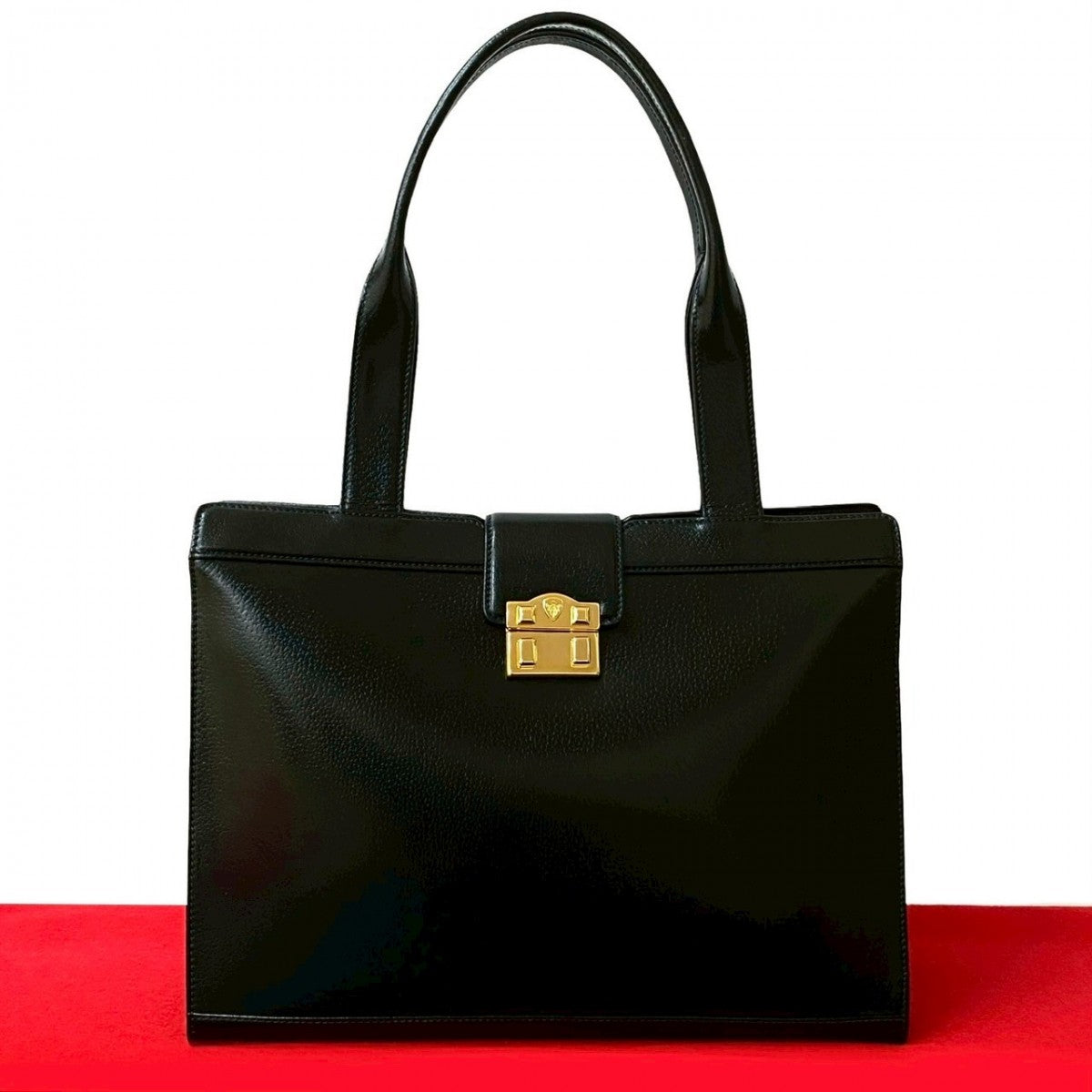 Gucci 823A823 Leather Black Tote Bag