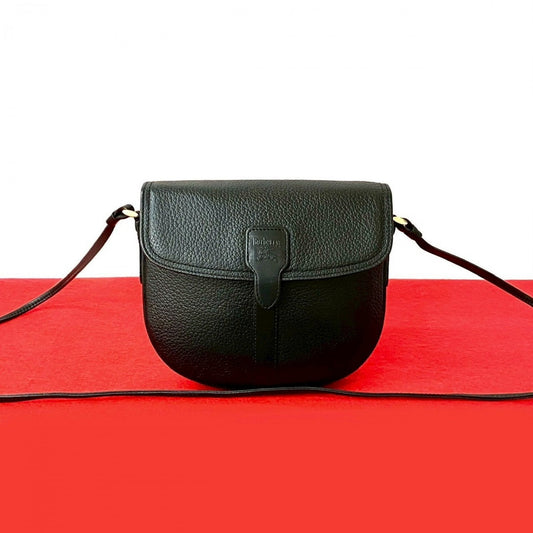 Burberry Shoulder Bag Shadow Horse Nova Check Women Leather Black Logo