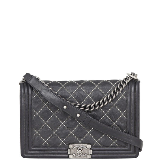 Chanel Boy New Studded Handbag Medium