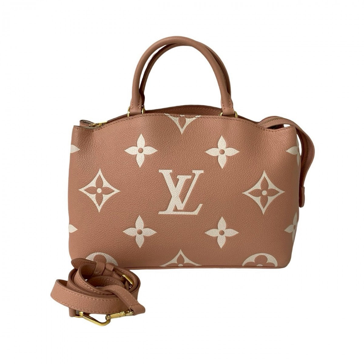 Louis Vuitton M46353 Unplant Petit Palais PM Monogram Leather Pink Shoulder Bag