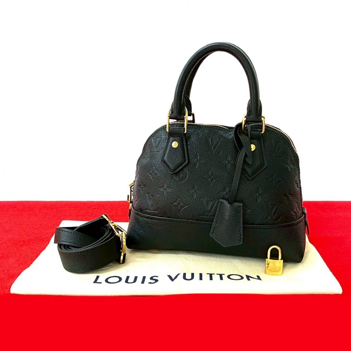 Louis Vuitton Ann Platt Neo Arma BB Monogram Leather Black Shoulder Bag