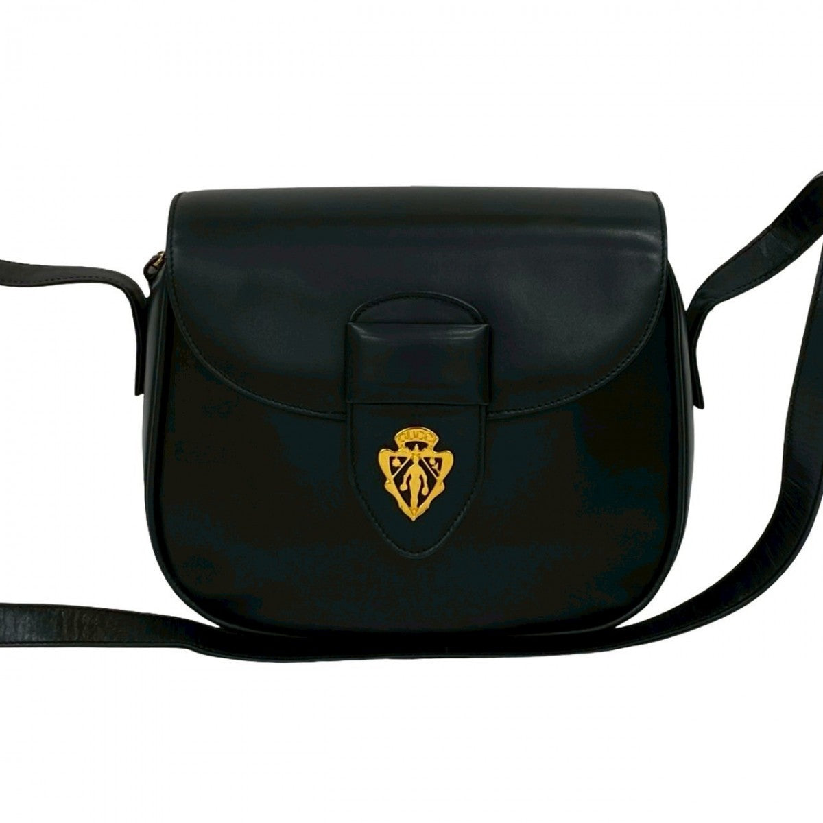 Gucci 824A824 Calfskin Black Shoulder Bag