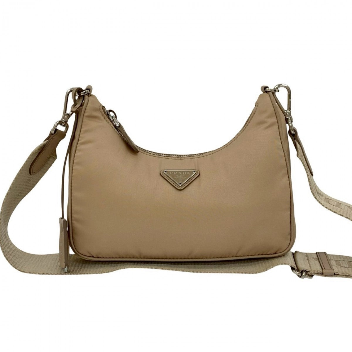 Shoulder Bag Re Edition Nylon Beige