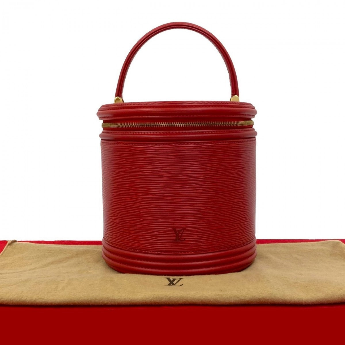 Louis Vuitton M48037 Epi Cannes Leather Red Handbag