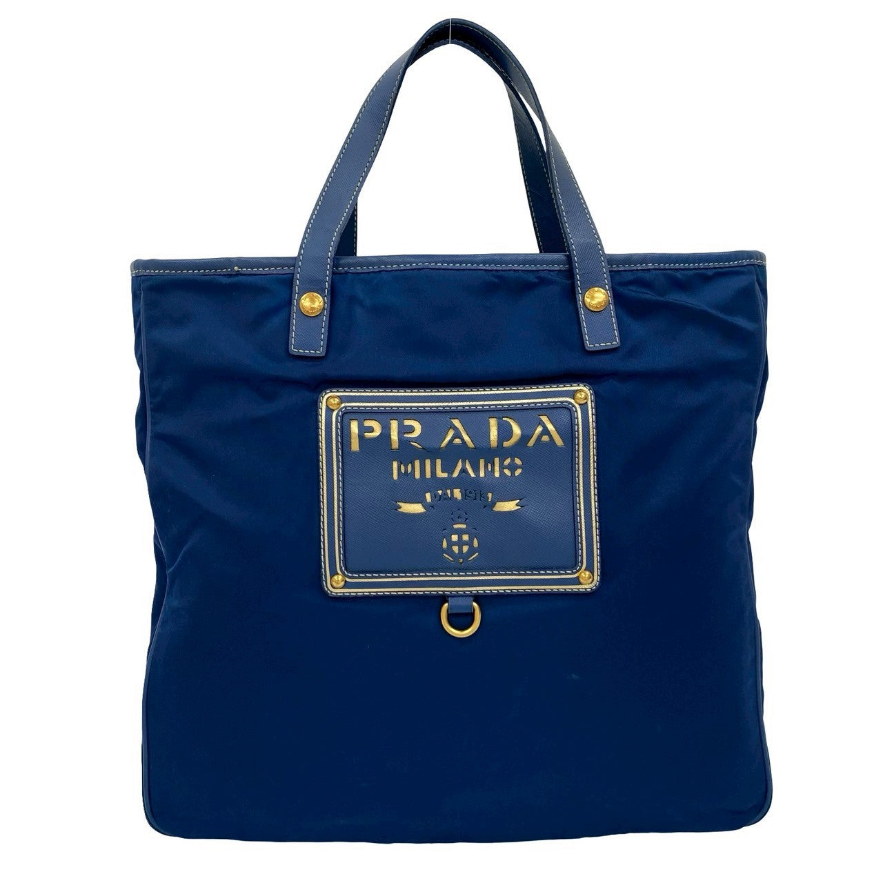 Prada Tessuto Handbag Leather Saffiano Travel Bag